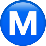 Літера М в колі