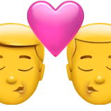 чоловік і жінка, що цілуються: чоловік і чоловік